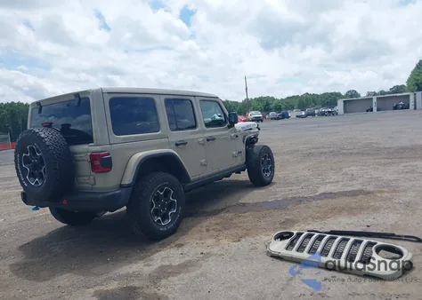 2022 Jeep Wrangler 4Xe Unlimited Rubicon 4X4 из США, поврежденный, VIN 1C4JJXR64NW275778